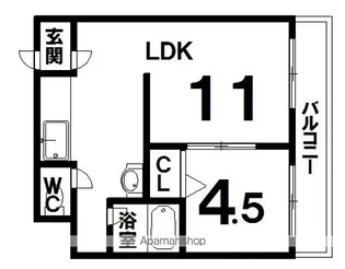 マルクエレガンスⅢ【3階】の間取り